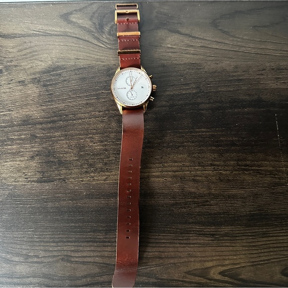 MVMT Brown Leather Watch with Classic Round Face - Picture 1 of 6